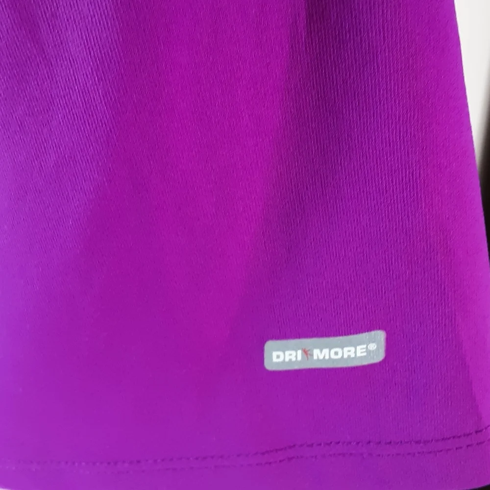 Danskin Now, Fuschia workout top, dri-more, Sz L/G - Picture 7 of 7
